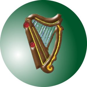 Ireland - Harp (25mm Centre)