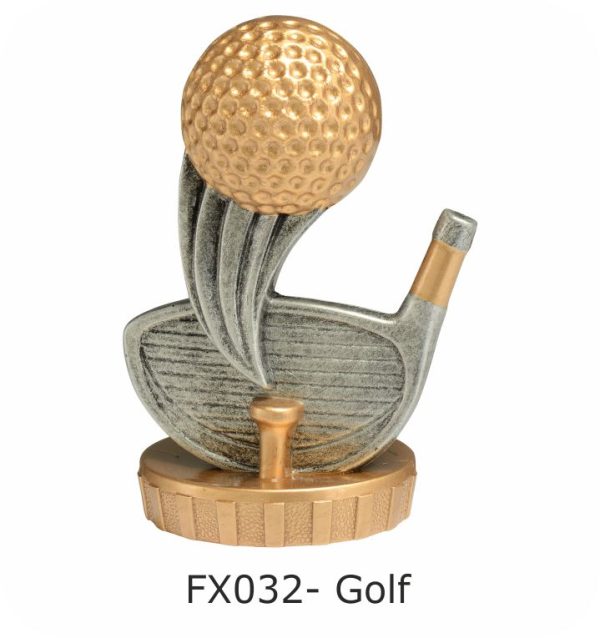 Golf Flex Figure 75mm (Silver & Gold)