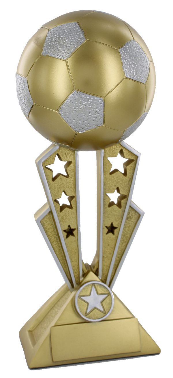 Gold Soccer Ball with Stars