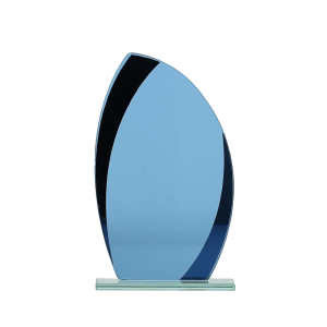 Norah Budget Glass Plaque Blue