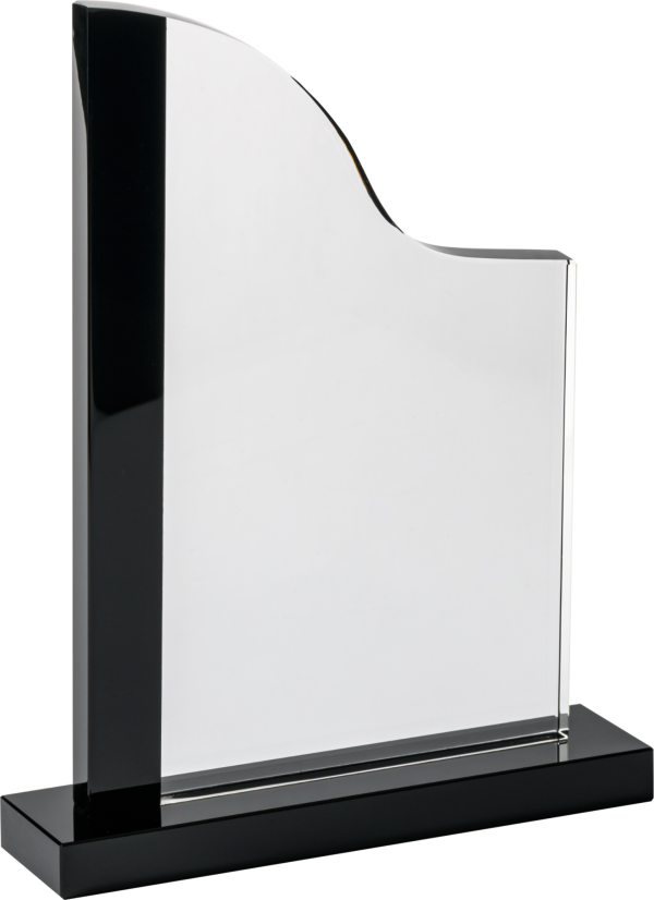 Clear/BK Crystal Plaque (Satin Box)
