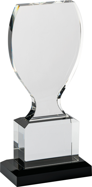 Cup Clear/BK Crystal Award (Satin Box)