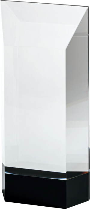 Clear/BK Crystal Award UV-2 (Satin Box)