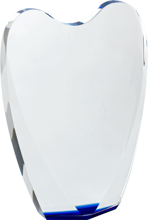 Crystal Award with Blue (Satin Box)
