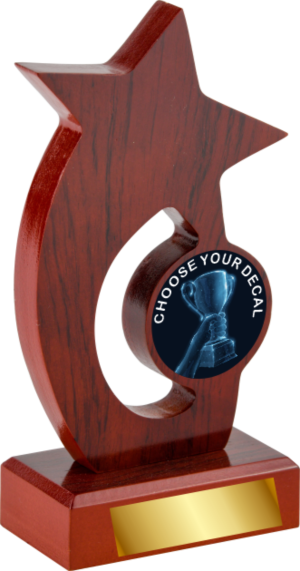 Star Wood Plaque to suit 3D Disc