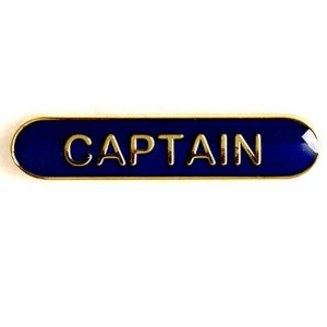 Captain - Bar Shaped School Badge