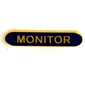 Monitor - Bar Shaped School Badge