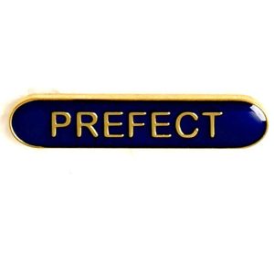 Prefect - Bar Shaped School Badge