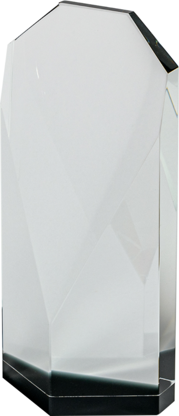 17cm Clear/BK Crystal Award (Satin Box)
