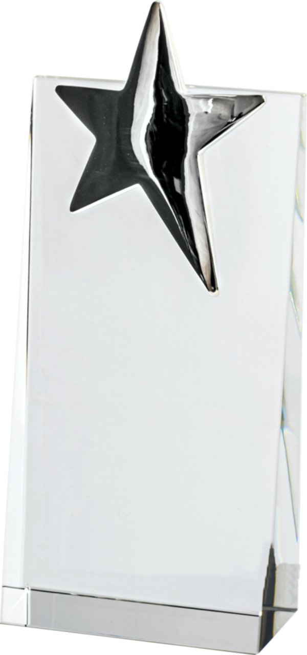 Sloped Award & Star (Satin Box)