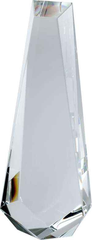 25.5cm Crystal Wedge Award