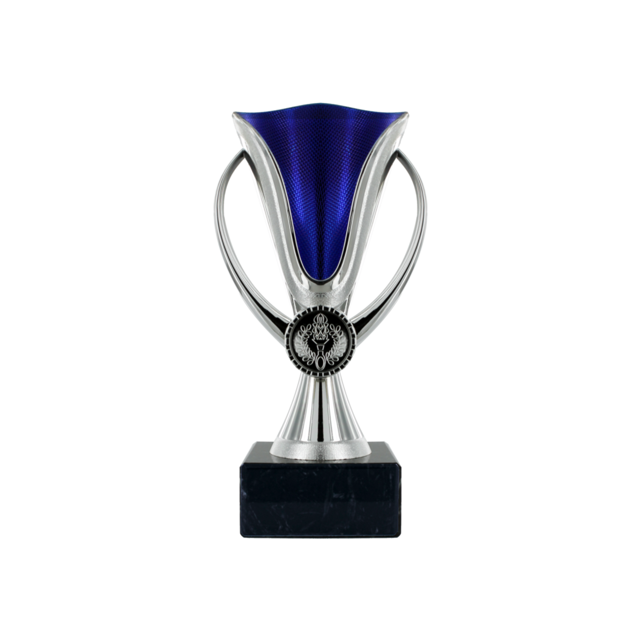 Silver & Blue Plastic Cup Marble - Prime Awards