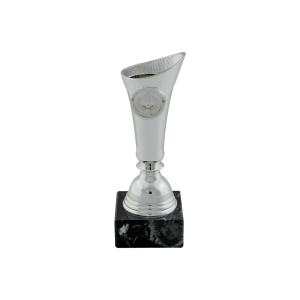 Silver Plastic Cup on Black Marble