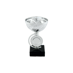 Silver Crescent Metal Cup Trophy