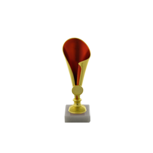 Gold/Red Plastic Cup