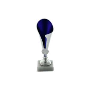 Silver/Blue Plastic Cup