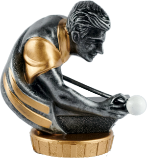 Pool/Snooker Flex Figure 75mm (Silver & Gold)
