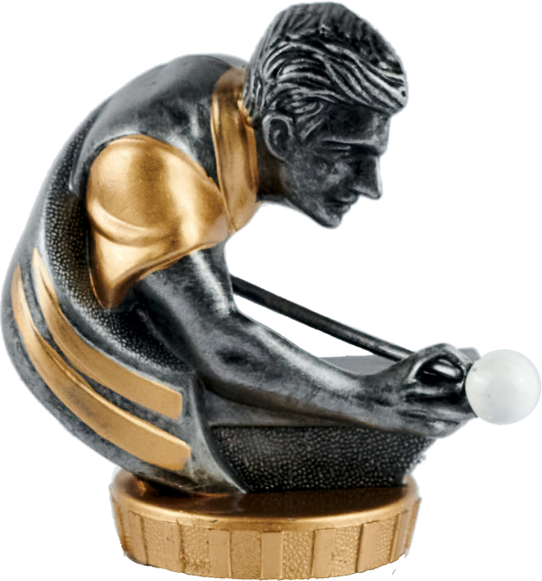 Pool/Snooker Flex Figure 75mm (Silver & Gold)