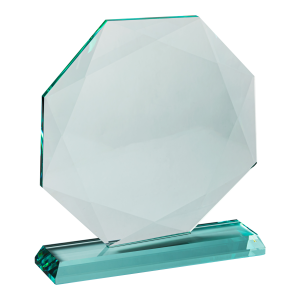 Octagon Glass Plaque (Satin Box)