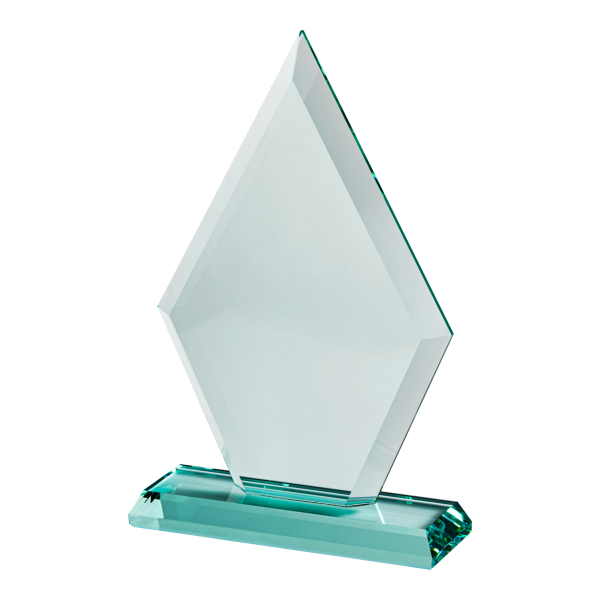 Triangle Glass Plaque (Satin Box)