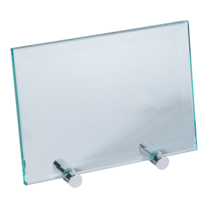 Jade Glass Plaque with Stand