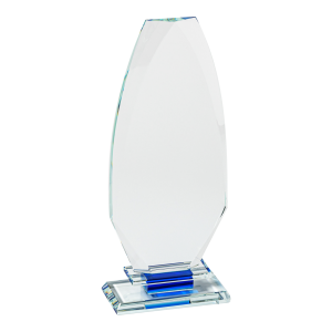 Crystal Plaque with Blue (Satin Box)