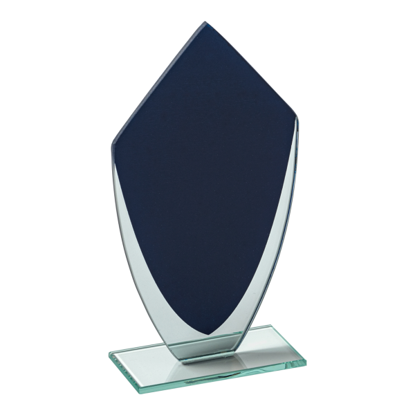 Glass Plaque Blue/Mirror