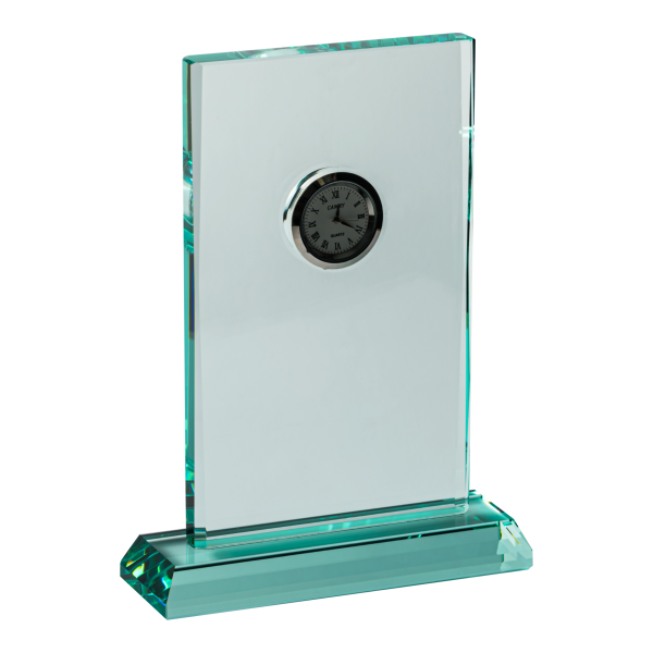 Jade Glass Clock (Satin Box)