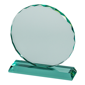 Round Glass Plaque (Satin Box)