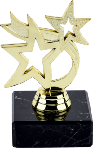 10cm Gold Dancing Stars