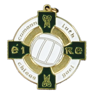 34mm Gaelic Football Medal - (Green)