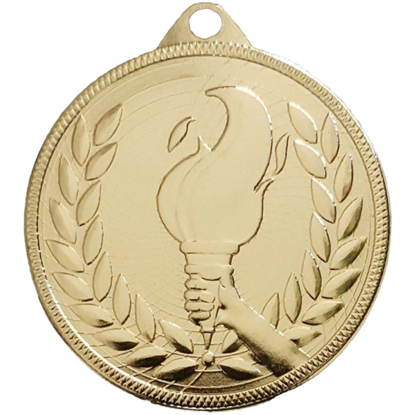 50mm Budget Victory Torch Medal