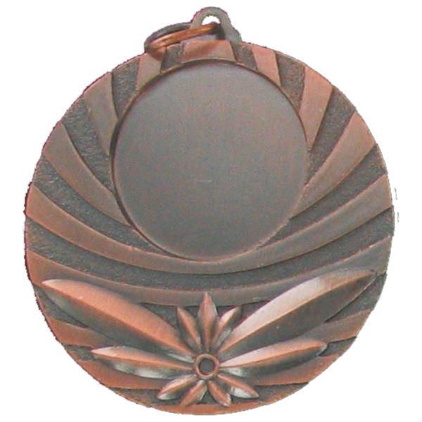 50mm Antique Wreath Medal (Antique Bronze)