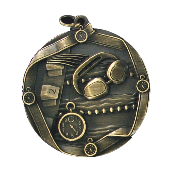 60mm Swimming Medallion