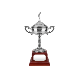 Golfing Cup on Square Plinth (Silver)