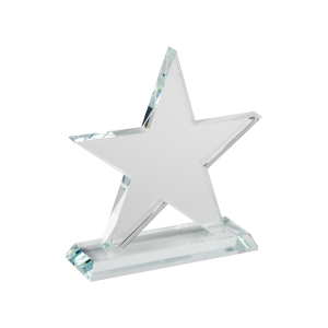 Crystal Star Plaque LAS-2 (Satin Box)