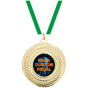 50mm Medal, Centre & Ribbon