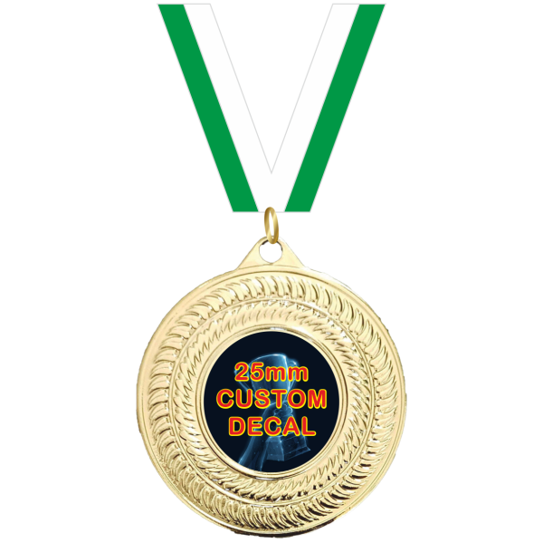 50mm Medal, Centre & Ribbon