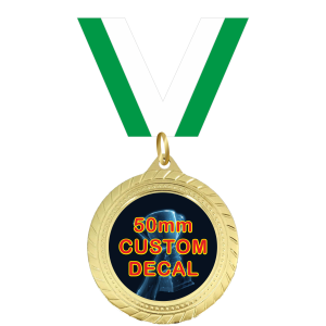 70mm Medal, Centre & Ribbon