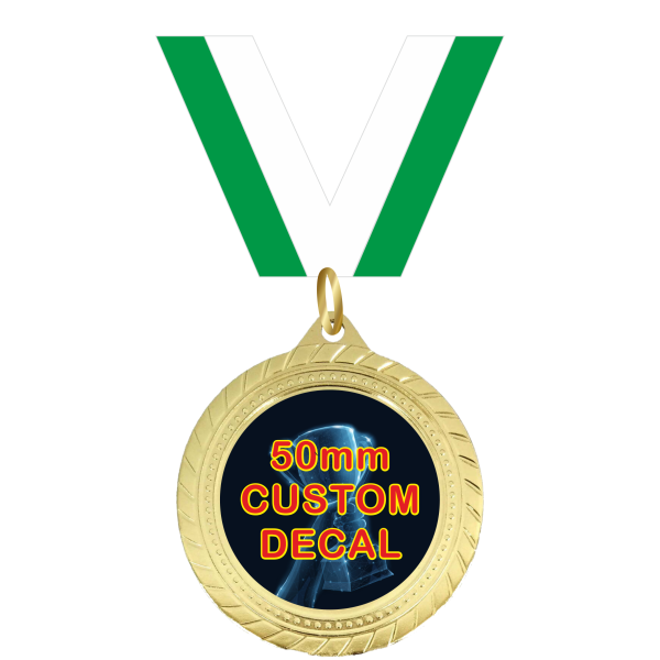 70mm Medal, Centre & Ribbon