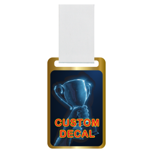 78 x 50mm Medal & White Ribbon
