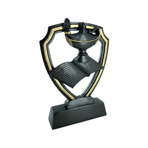 14cm Lamp of Knowledge Plaque