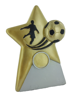 Soccer Star Plaque with 25mm Recess