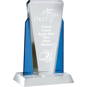 27cm Blue Crystal Award (Satin Box)