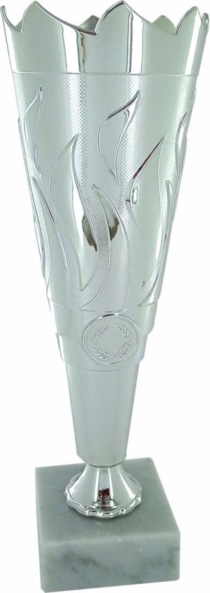 Silver Plastic Conical Cup