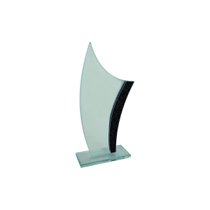 Rowan Budget Glass Plaque Black
