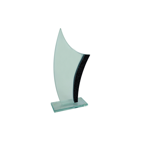 Rowan Budget Glass Plaque Black
