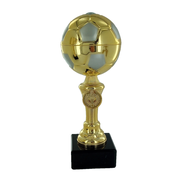 Gold Metal Soccer Ball Trophy
