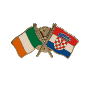 Ireland - Croatia Flag Pin