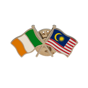 Ireland - Malaysia Flag Pin
